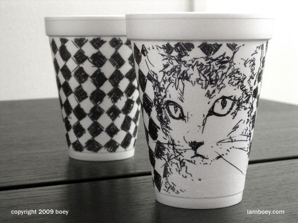 油性ペンだけで描かれたシャーピーアートがハイセンスでスゴい写真