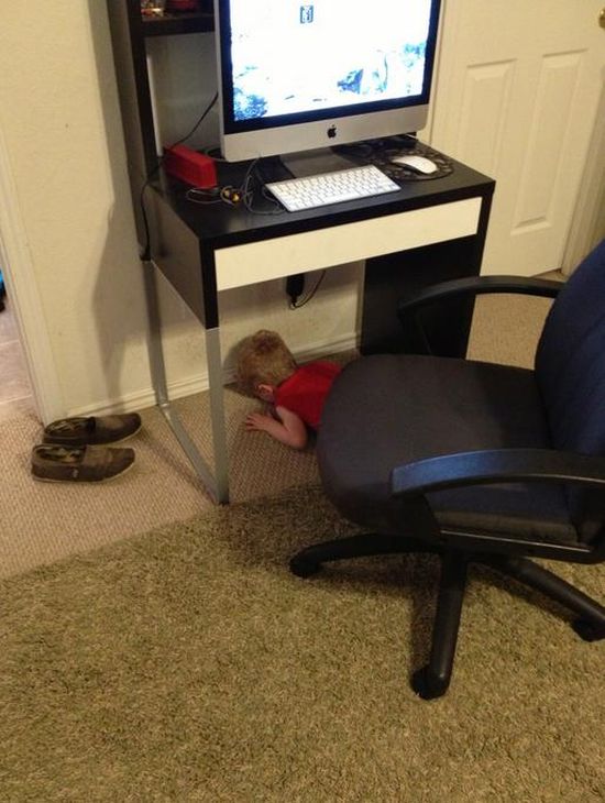 隠れたつもりが可愛すぎる！頭隠して尻隠れてない、子供たちの隠れんぼ写真