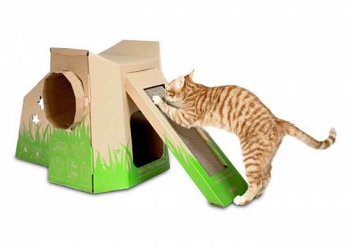 可愛い家の中にある猫の家