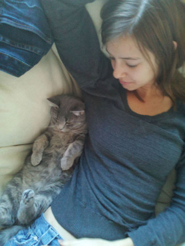 「猫がいて幸せを感じる瞬間」の写真