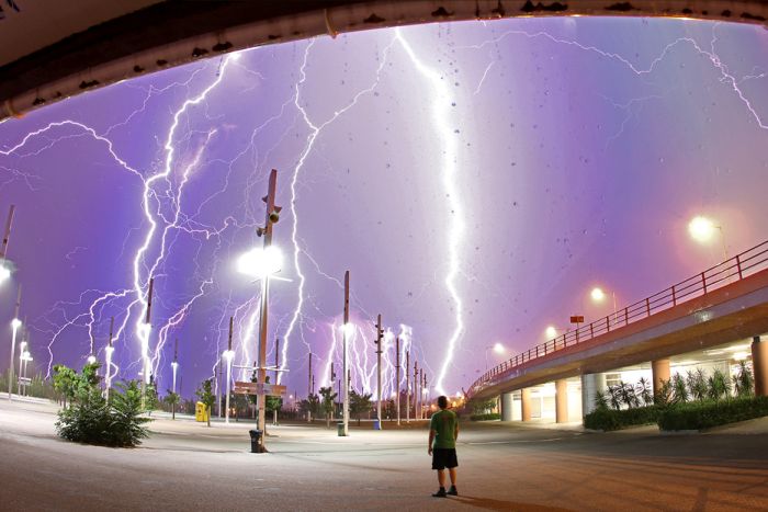 クールでかっこいい雷の写真