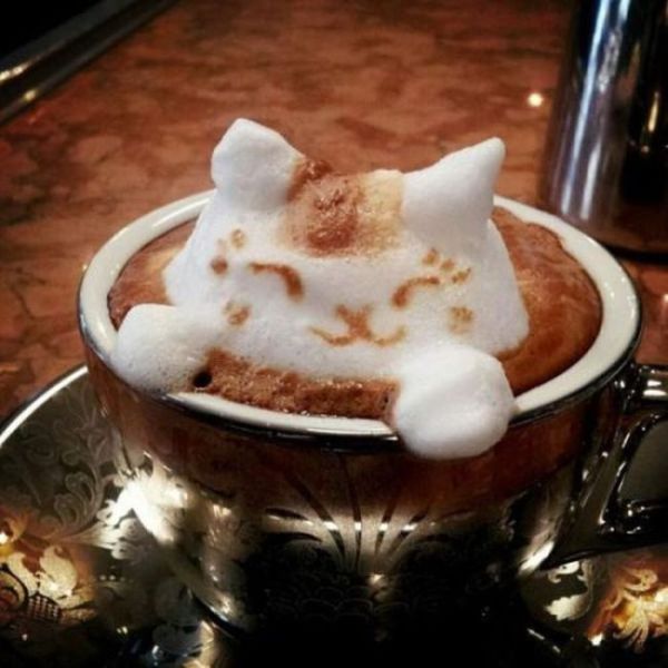飲むのがもったいなすぎるラテアート