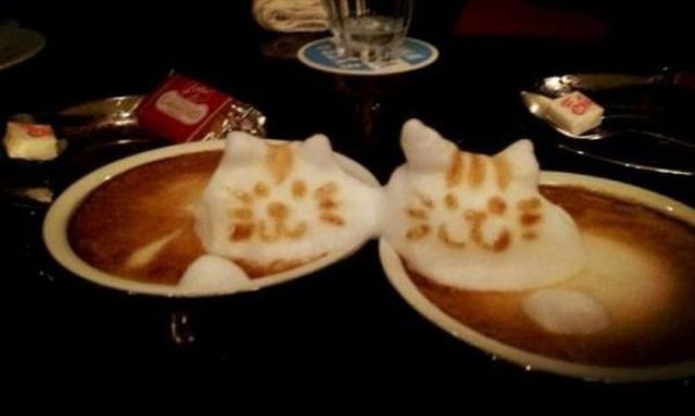 飲むのがもったいなすぎるラテアート