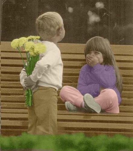 赤ちゃんにしかできない表情の写真
