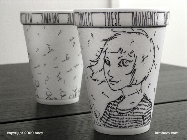 油性ペンだけで描かれたシャーピーアートがハイセンスでスゴい写真
