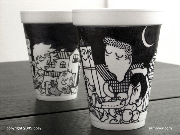 油性ペンだけで描かれたシャーピーアートがハイセンスでスゴい写真