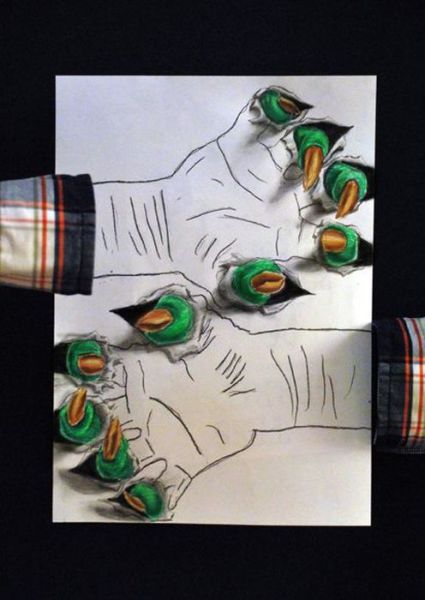 アイデアあふれる３Dドローイングの写真