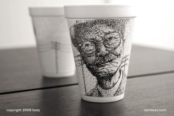 油性ペンだけで描かれたシャーピーアートがハイセンスでスゴい写真