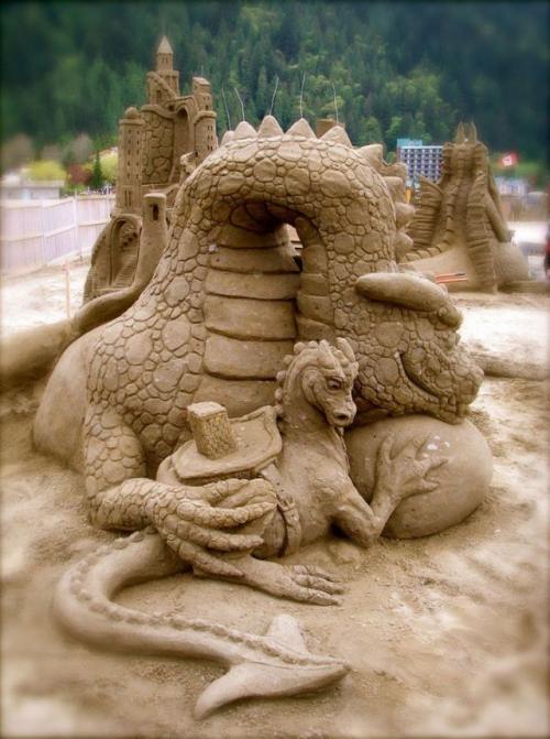 砂で作られたとは思えない驚きの砂アート作品