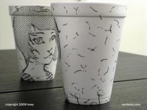 油性ペンだけで描かれたシャーピーアートがハイセンスでスゴい写真