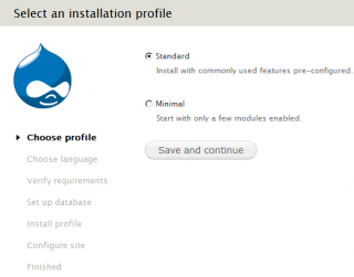 Drupalのインストール